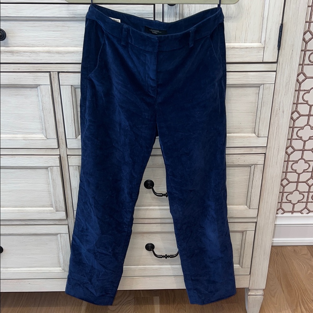 MaxMara navy blue corduroy Capri